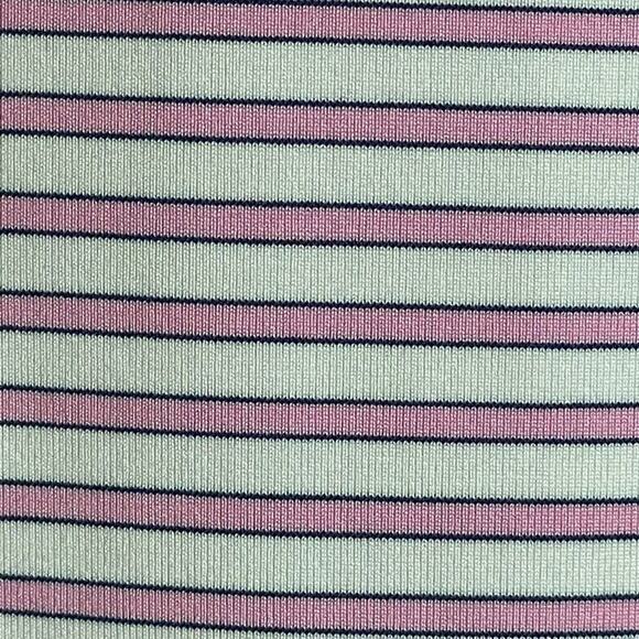 Turtleson Tour Performance Men's 2XL Pink White Striped Golf Polo Shirt - Picture 6 of 6